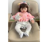 BZDOLL-Muñeca realista de bebé Reborn de 24 pulgadas, con cuerpo de tela, silicona suave, 60cm, vinilo, princesa, bebé, regalo de cumpleaños, vestir, Boneca