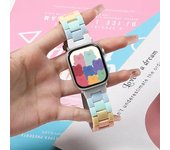 Correa Candy Rainbow para iWatch 8 7 6 5 4 3 SE 42MM 38MM 44MM 40MM bucle de moda para iWatch 41MM 45MM correa de reloj inteligente 42mm 44mm 45mm 49mm varios colores
