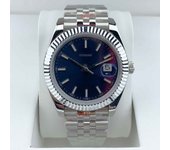 Reloj mecánico para hombre de 41 mm resistente al agua automático Miyota 8215 movimiento luminoso azul profundo Dail