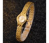 Relojes de mujer pequeños, sencillos y elegantes, relojes de pulsera de marca de lujo dorados para mujer, relojes de cuarzo para niñas, montre femme