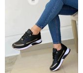 Zapatillas de deporte de malla para mujer 2024, zapatos planos con cordones y retazos, ligeros, clásicos y versátiles 43 albaricoque