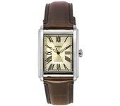 Reloj Fossil Carraway con correa de cuero y esfera color crema de cuarzo FS6012 para hombre crema