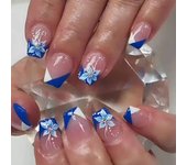 Wearable Manicure French Fake Nails Short T-Shaped Press on Nails Ballerina False Nail  Women 3