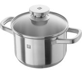 Olla profunda Zwilling de acero inoxidable compatible con IH, olla japonesa Zwilling Joy  Joy 16 cm , tamaño de dos asas, acero, [producto autorizado] 64043-160 plata