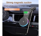Nuevo Soporte de coche Coche magnético carga inalámbrica soporte plegable para teléfono móvil ventosa de navegación especial 15W carga rápida negro
