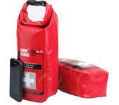 Bolsa de primeros auxilios impermeable roja de 2 l, para botiquines de emergencia, bolsa seca vacía para viajes, rafting, acampada, kayak, bolsa portátil