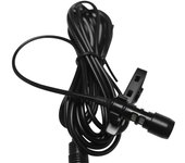 Mini micrófono con clip, micrófono condensador, micrófono para grabar Karaoke, noticias, entrevistas negro