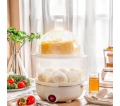 Cocina eléctrica para cocinar huevos, máquina de desayuno, nueva, multifuncional, 220 V, cocina de huevos de doble capa, mini vaporera para cocinar huevos