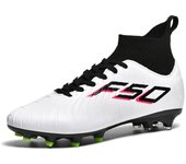 Zapatos de fútbol para hombre, botas de fútbol profesionales de gran tamaño con césped Artificial AG de uñas largas, botas de fútbol para niños 45 negro