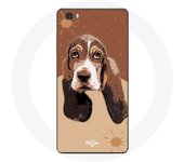 Coque pour Huawei P8 Lite Basset Hound chien visage