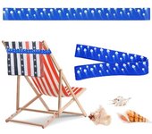 Banda de toalla de silicona de 30CM, portátil, ligera, impermeable, elástica, para vacaciones, playa, piscina, salón, silla de crucero, toalla con correa elástica