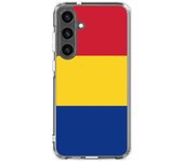 Coque Téléphone - Samsung - Galaxy S24 Ultra - Drapeau Roumanie - Souple - Multicolore