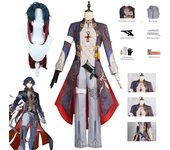 Juego Honkai Star Rail Blade, disfraz de Cosplay, ropa de fiesta de Halloween, Cosplay de Anime L-(Costume+Wig)