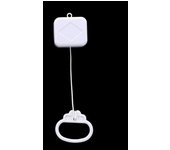 Tirar de cuerda cuerda caja de música cuna cama campana niño juguete movimiento DIY música regalo blanco