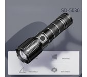 Iluminación exterior, linterna de luz potente, enfoque telescópico mecánico, pantalla en vivo de gran capacidad, se puede utilizar como tesoro de carga SD-5030A negro