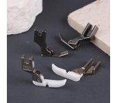 Prensatelas para cremalleras estrechas T36N T36Ln con base para máquina de coser industrial de una sola aguja con puntada de cadeneta, accesorios para prensatelas A