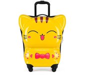 Nueva maleta de gato con dibujos animados 3D para niños, con ruedas, cubierta de carrito para niños, equipaje de viaje con ruedas, bolsa de transporte con dibujos animados