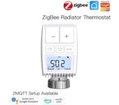 Termostato de radiador ZigBee, controlador de temperatura de calefacción, medidor de Control de temperatura ZigBee 3,0 TRV Zigbee Version