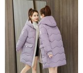 Chaqueta de invierno para mujer, abrigos, Parkas largas para mujer, abrigo con capucha de algodón, chaquetas gruesas y cálidas, abrigo informal para estudiantes a prueba de viento M beige