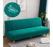 Funda de sofá cama impermeable, fundas para futón, fundas elásticas para sofá, material grueso de jacquard. MEDIUM(160-180CM) café