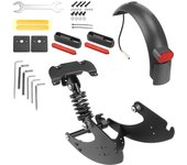 Amortiguador trasero para scooter, accesorios de repuesto de amortiguador de resorte trasero, compatibles con negro