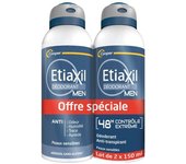 Etiaxil Déodorant Men Anti-Transpirant Contrôle 48h Lot de 2 x 150ml