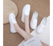 Nueva plataforma de primavera, zapatillas cómodas para mujer, zapatos de enfermera, zapatos de trabajo de suela suave para mujer 34