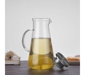 1 Uds., botella de agua fría, jarras para hervidor de cocina, jarra de agua de vidrio resistente al calor, cafetera, tetera, jarra decantadora transparente 1200mL