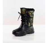 Botas de lluvia de camuflaje para hombre, botas de nieve para exteriores, impermeables, con piel de felpa, cálidas, informales, hasta media pantorrilla, para trabajo y motociclista 46