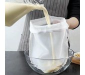 Bolsa de filtro de vino y leche de soja, bolsa de leche de nuez, té y café, aceite, filtro de Yogurt, malla de red, bolsas de filtro de nailon reutilizables para alimentos de cocina, colador 20*15cm100Micron