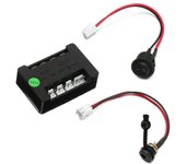 Puerto de carga para scooter eléctrico exterior con orificio para enchufe DC5.5x2.1mm, interruptor de carga y controlador. 3