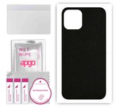 Adhesivo protector de piel apgo para la parte trasera compatible con Apple iPhone 12 Pro, película envolvente, lámina, vinilo - Pattern Matrix