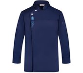 Chaqueta de Chef de manga larga para hombres y mujeres, uniforme de camarero de restaurante, abrigo de cocina, ropa de panadería Unisex XXXXL blanco