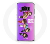 Coque pour Samsung Galaxy S8 BTS TinyTAN Animation Affiche RM Jin Suga J-Hope Jimin Jungkook Et V Mic Drop Danse