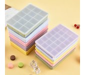 Bandeja de silicona para cubitos de hielo con tapa, 15/24 cavidades, fácil de liberar, sin BPA, ideal para verano, para refrigerador, cócteles, whisky, máquina de hielo, molde de prensa, suministros de cocina 24Grid verde