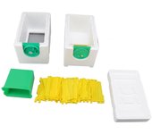 Caja de cría de abejas reinas de doble capa con marco de espuma, colmena, herramienta de apicultura, equipo de apicultura