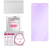 apgo Anti-Blue 9H Hybrid protective glass compatible with Sony Xperia XA, flexible nano glass, great replacement for tempered glass, scratch-resistant