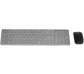 K-06 2.4G Teclado Inalámbrico y Ratón Combinado Teclado de Computadora con Ratón Plug and Play para Computadora Portátil negro