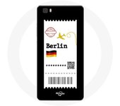 Coque pour Huawei P8 Lite Billet d'avion berlin