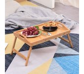 Mesa plegable de madera, mini mesa de comedor, multifunción, patas plegables, bandeja para té de la tarde, postre, dormitorio, mesa de cama, herramientas para el hogar