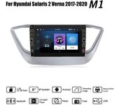 Reproductor de vídeo Multimedia para Hyundai Solaris 2 Verna 2017-2020, Radio de coche Android, Wifi, 8 pulgadas, 2Din, con botón, GPS, 1 + 32GB 1+32GB