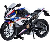 1/12 BMW S1000RR Coches de motocicleta Modelo Juguetes Aleación Diecast Shork-Absorbedor Motocicleta Vehículo Colección para Niños Regalos de cumpleaños rojo