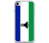 Coque iPhone - Lesotho - SE 2020 - Souple - Multicolore - Design Drapeau