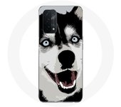 Coque pour Oppo A74 5G Husky de Sibérie Yeux Bleus