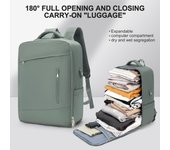 Mochila de viaje para portátil, mochila resistente para negocios con puerto de carga USB, mochila de viaje impermeable para mujer.