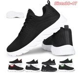 Zapatos de tenis para hombre, zapatos de tenis para mujer, zapatos deportivos, zapatillas de deporte para hombre, zapatillas de deporte de malla transpirable sin cordones para mujer, calzado para exteriores con suela gruesa para mujer 38 negro