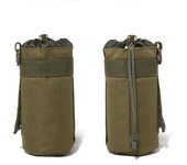 Bolsa para botellas de agua al aire libre, bolsa deportiva de camuflaje, portabotellas de agua portátil con sistema Molle