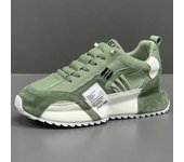 Zapatillas de deporte de moda para hombre, zapatos de marca de lujo para el tiempo libre, zapatos de plataforma de diseñador, mocasines, zapatos casuales de cuero para hombres, zapatos tenis 2024 39 verde