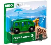 BRIO jirafa y carro 33724