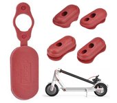 Cubierta de puerto de carga de silicona para patinete eléctrico, accesorios para patinete con orificio de línea de enchufe de goma M365 One Size